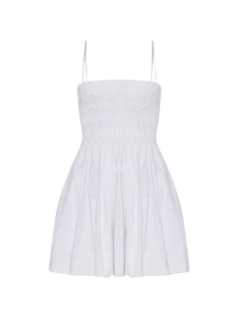 Matteau shirred-bodice mini dress White SHIRREDBODICEMINIDRESS