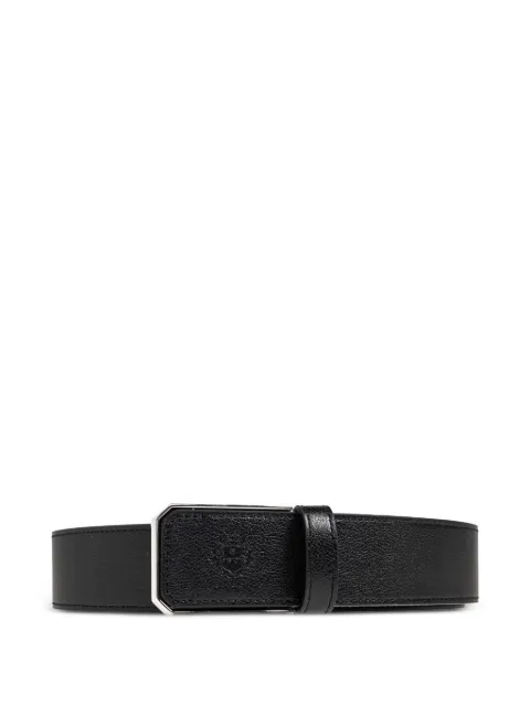 Bally logo-embossed leather belt Black MBF06AVT852