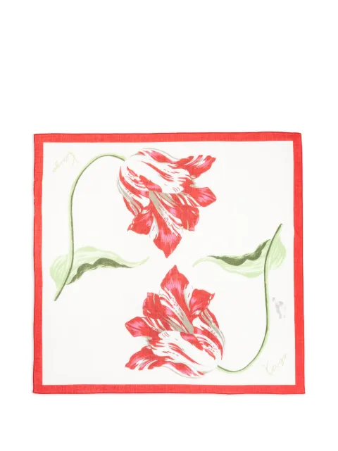Kenzo floral-print scarf White FG68EU230PER