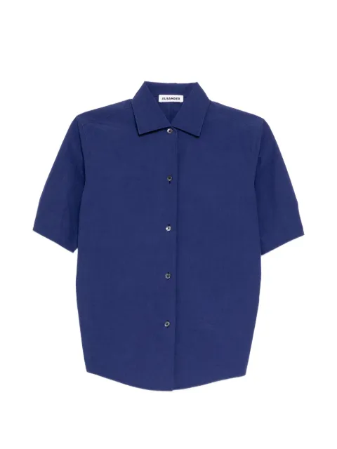 Jil Sander technical faille shirt Blue J03DL0226J45338419