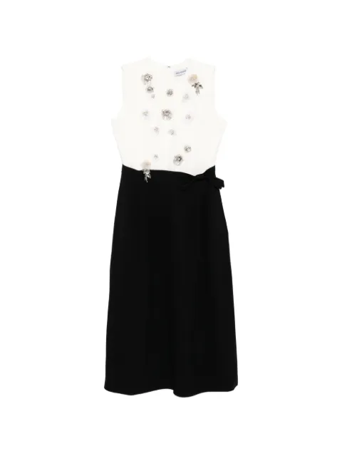 Dice Kayek crystal-embellished bow-detail dress Black SS26R212