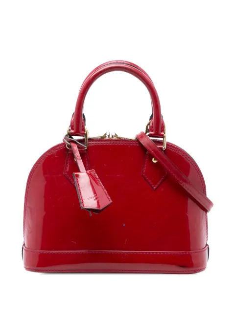Louis Vuitton Pre-Owned 2013 Monogram Vernis Alma BB satchel Red FUD9KLE8QY5FUMMM