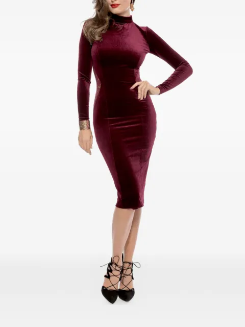 ROSERRY Sydney velvet midi dress Red SYDNEYVELVETMIDI