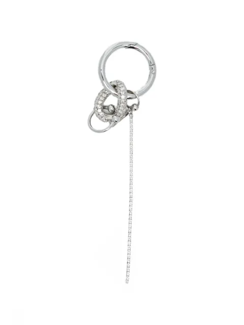 Justine Clenquet Dolly crystal-embellished keyring Silver DOLLYCRYSTALKEYCHAIN