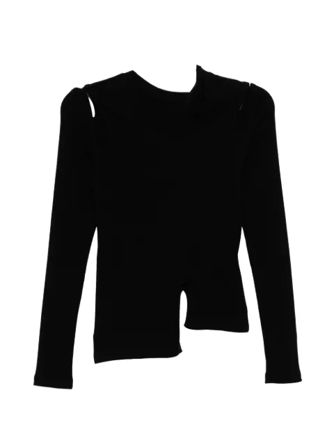 Limi Feu asymmetric-hem T-shirt Black LKT3305302