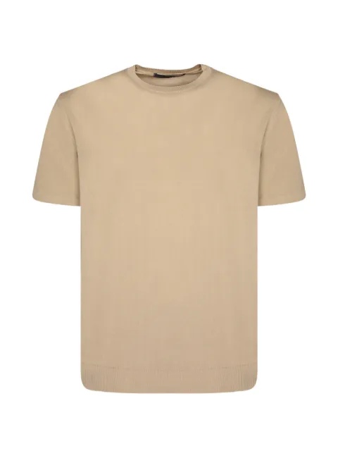 Daniele Fiesoli crew-neck fine-knit T-shirt Neutrals DF0307