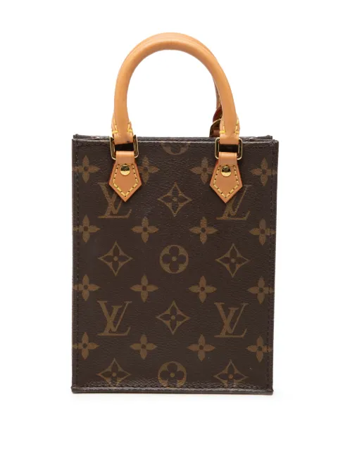 Louis Vuitton Pre-Owned 2020 Monogram Petit Sac Plat satchel Brown 0VCI3I2HRH43Q02J