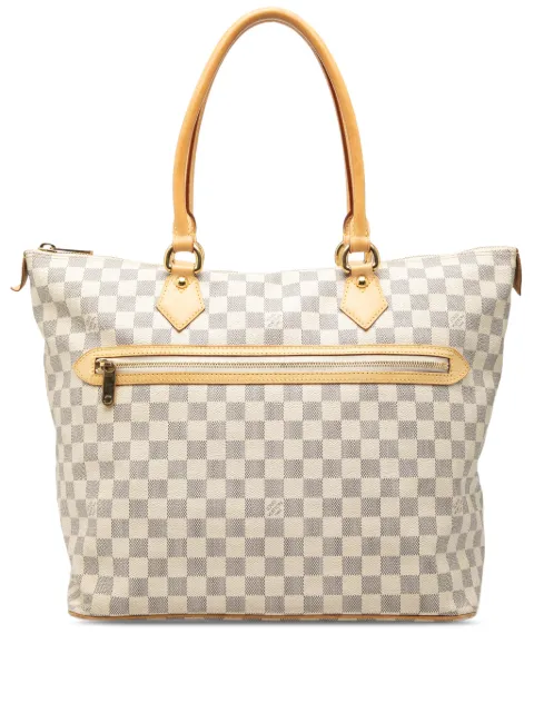 Louis Vuitton Pre-Owned 2007 Damier Azur Saleya GM handbag White 437ERES8SVX9M5D8