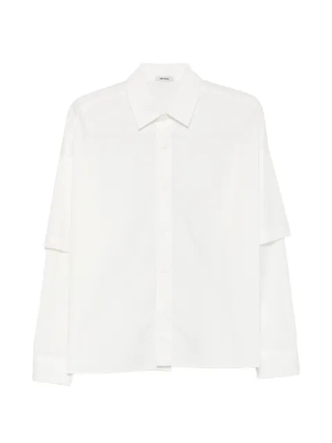 IMPERIAL layered-sleeve shirt White C6407E459