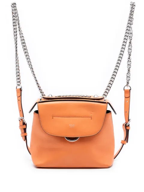 Fendi Pre-Owned 2010-2026 Mini Leather Back To School backpack Orange MCMASMHI44XHLE4X