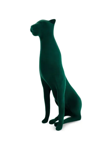CANDYSLAB flock-finish panther sculpture Green CLD016025