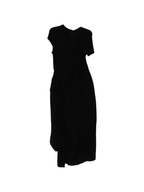 Limi Feu knot-detail asymmetric dress Black LKD0920702