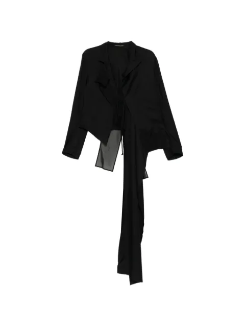 Yohji Yamamoto twill jacket Black FKJ6380201
