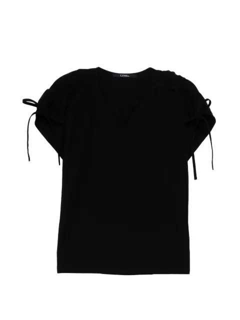 Limi Feu gathered T-shirt Black LKT1823001