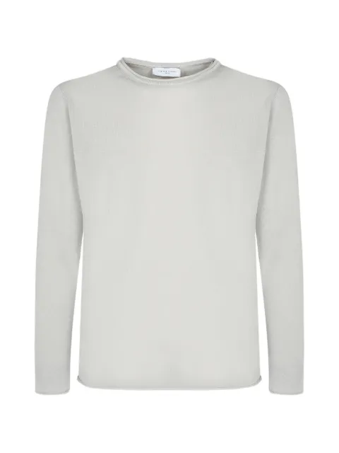 Daniele Fiesoli rolled-edge long-sleeve T-shirt White DF030911