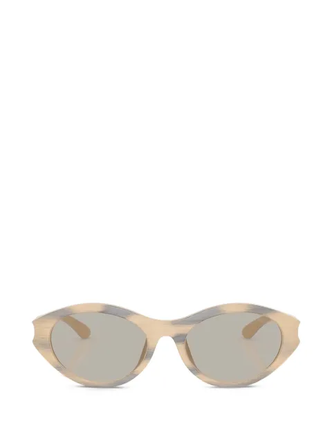 Diesel cut-out oval-frame sunglasses Neutrals DL3005U20083