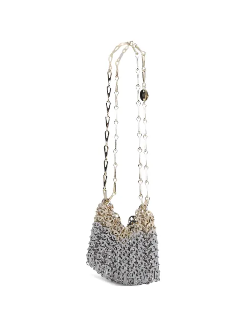Rabanne Nano Skyline shoulder bag Silver 20ASS0127MET123M960