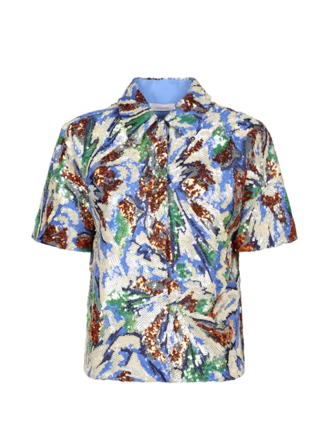 Rabanne sequin-embellished shirt Blue 26ECTO251P