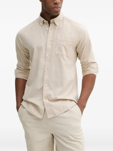 Barbour Nelson long-sleeve shirt Neutrals MSH5090