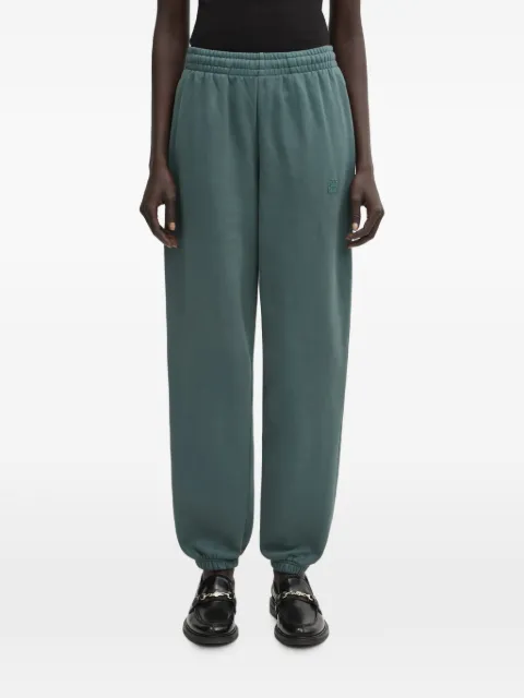 ANINE BING cotton track pants Green A0311675DKG27