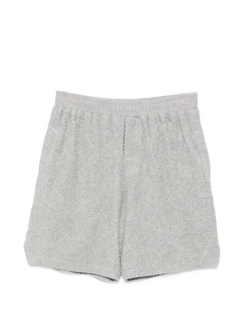 WRSTBHVR Fred V2 geometric-patterned terry-cloth shorts Grey M9026SB3409