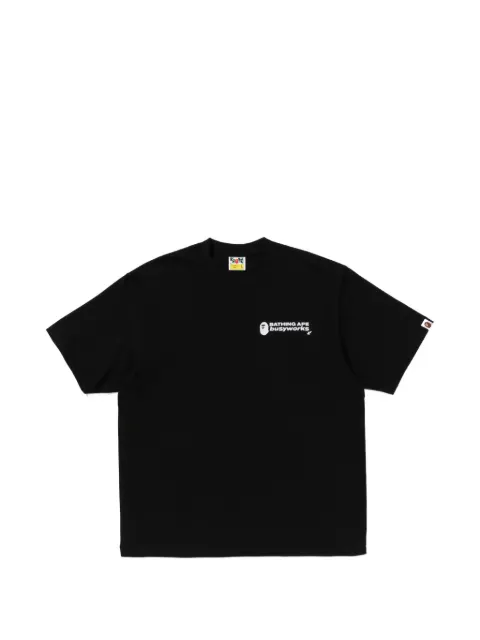 A BATHING APE® logo-print T-shirt Black 001TEL801327M