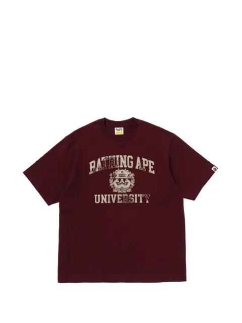 A BATHING APE® logo-print T-shirt Red 001TEL801332M