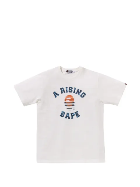 A BATHING APE® graphic-print cotton T-shirt White 001CSL701005M