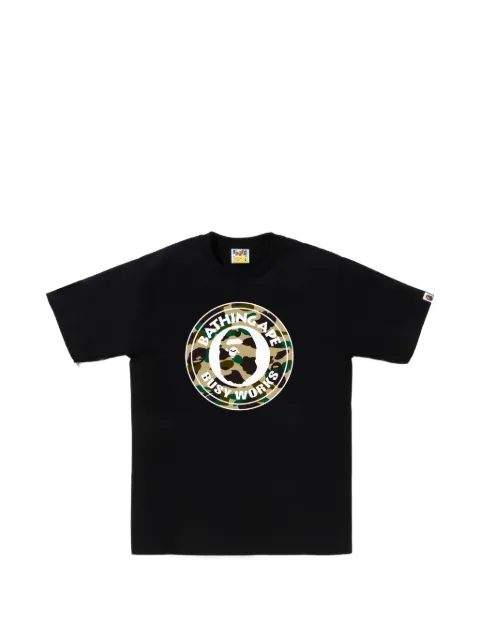A BATHING APE® Busy Works camouflage-print T-shirt Black 001TEL801012M