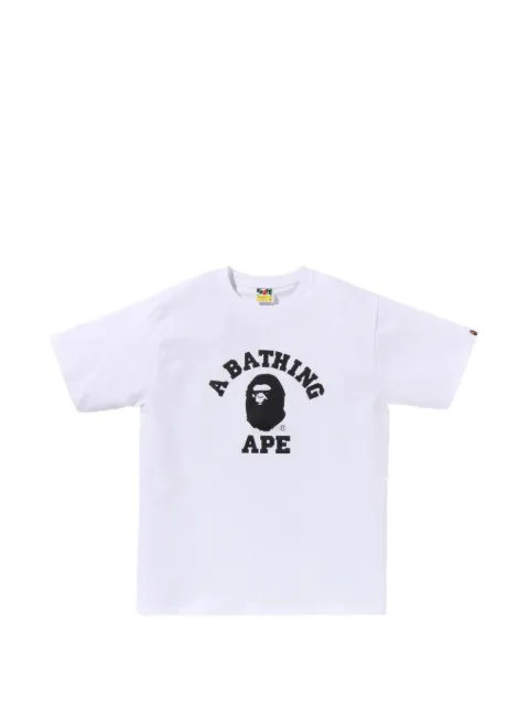 A BATHING APE® logo-print T-shirt White 001TEM301350M