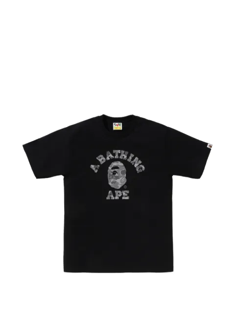 A BATHING APE® logo-print T-shirt Black 001TEM201008M