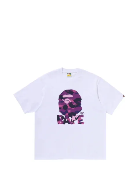 A BATHING APE® logo-print T-shirt White 001TEM301325M