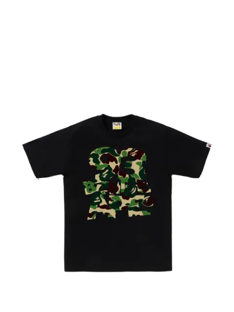 A BATHING APE® ABC Camo logo-print T-shirt Black 001TEL801010M