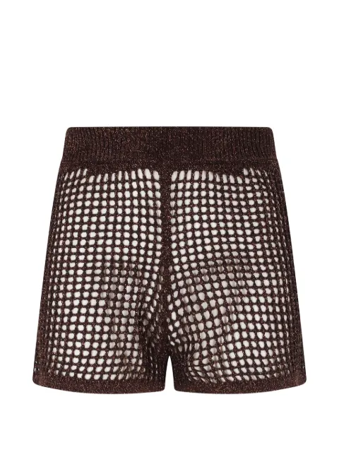 MC2 Saint Barth Sharma metallic-mesh shorts Brown SHARMAMESH