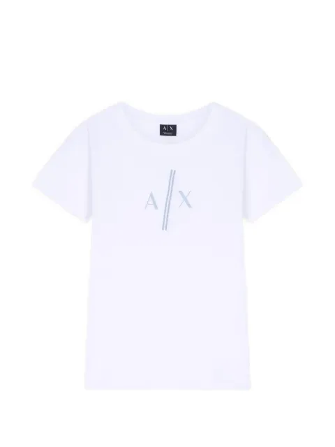 Armani Exchange logo-print cotton T-shirt White XW001712AF10356