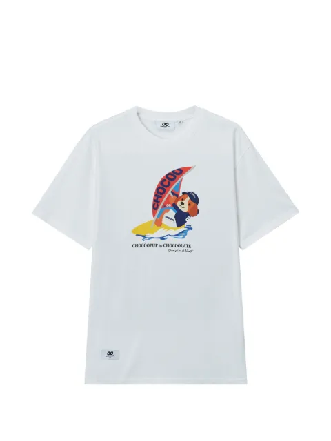CHOCOOLATE graphic-print short-sleeve T-shirt White B1XTEM00726X