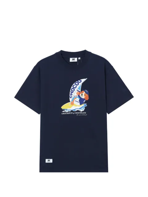 CHOCOOLATE graphic-print T-shirt Blue B1XTEM00726X
