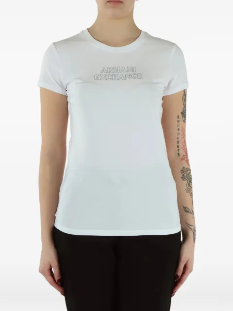 Armani Exchange logo-print short-sleeve T-shirt White XW002293AF1