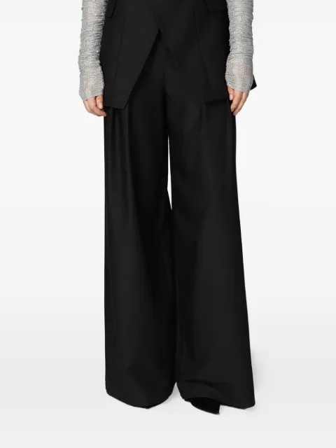 TWENTY FOURHAITCH Adile pleated wide-leg trousers Black A0046NER52AADILENERO