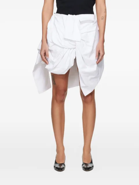 LII draped asymmetric skirt White SS26WB305