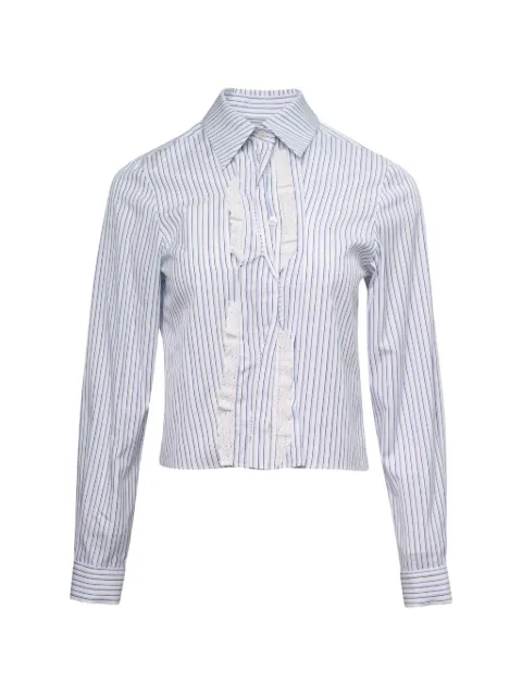 SHUSHU/TONG pin-tuck lace-trim blouse White FSDFTO16DMM565BU100