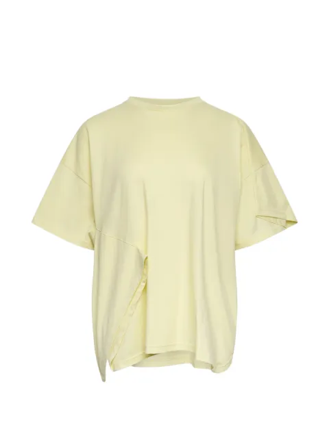 Enföld folded-detail T-shirt Yellow 300JS5802261