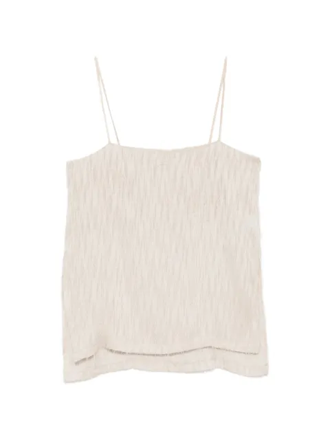 RAME frayed spaghetti-strap top Neutrals NSTOP18TPO0591