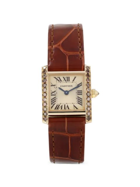 Cartier 1990s Tank Française 25mm watch Neutrals 431915