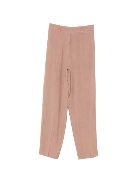 CARLA G. pressed-crease straight-leg trousers Brown PAMI602