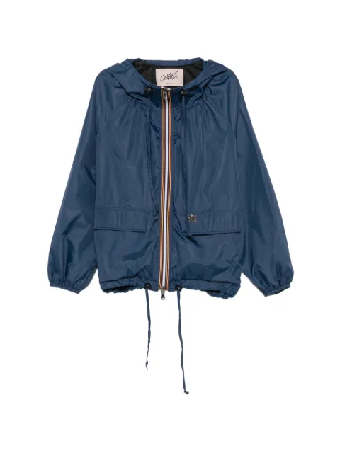 CARLA G. hooded zip-up jacket Blue SEAB19