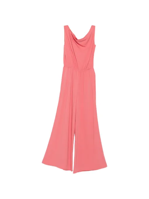 CARLA G. one-shoulder wide-leg jumpsuit Pink TEVA06
