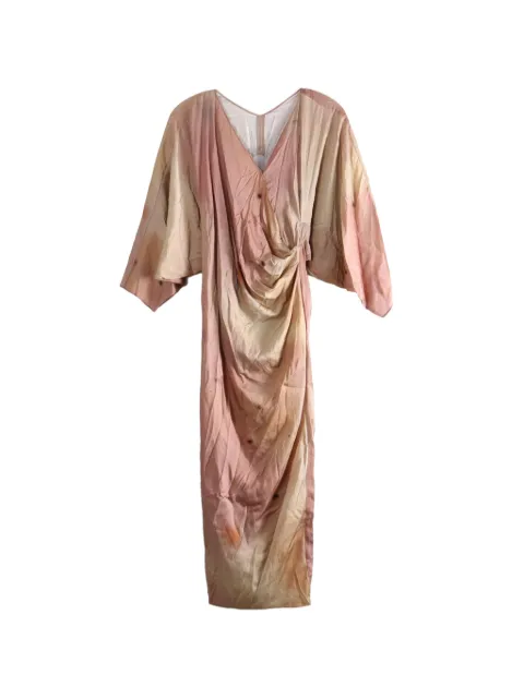YANGKEHAN draped V-neck maxi dress Pink YKH26SDRS512F