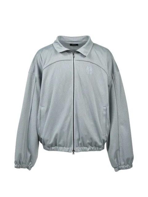 BREATH mesh logo-embroidered jacket Grey BR26SSO0011