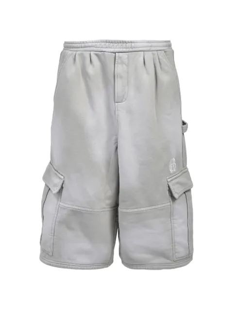 BREATH logo-embroidered cargo shorts Grey BR26SSP1019GRY